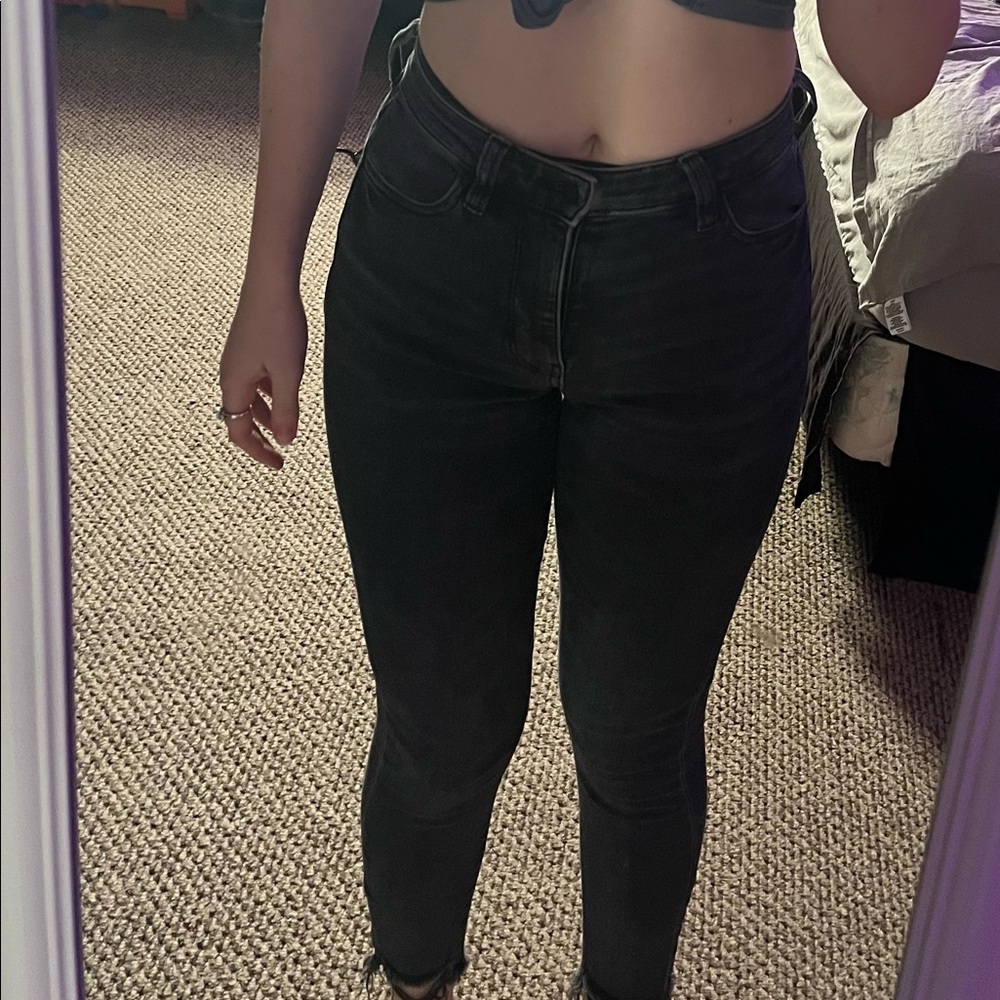 black wash jeans